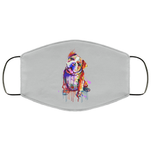 Load image into Gallery viewer, Hand painted Bull Dog human Face Mask