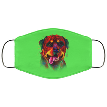 Load image into Gallery viewer, Hand painted rottweiler human Face Mask