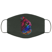 Load image into Gallery viewer, Hand painted Bull Dog human Face Mask