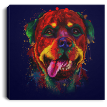 Load image into Gallery viewer, Hand Painted Rottweiler Square Canvas .75in Frame