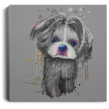 Load image into Gallery viewer, Hand Painted Shih Tzu Square Canvas .75in Frame