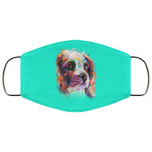 Load image into Gallery viewer, Hand painted cavalier human Face Mask