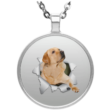 Load image into Gallery viewer, LABRADOR RETRIEVER 3D Circle Necklace