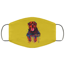 Load image into Gallery viewer, Hand painted rottweiler human Face Mask
