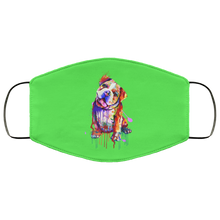 Load image into Gallery viewer, Hand painted Bull Dog human Face Mask