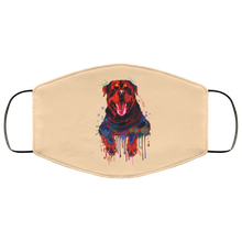 Load image into Gallery viewer, Hand painted rottweiler human Face Mask