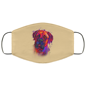 Hand painted Bullmastiff human Face Mask