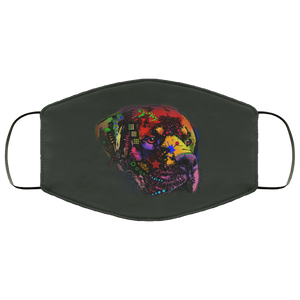 Hand painted rottweiler human Face Mask