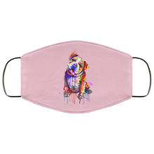 Load image into Gallery viewer, Hand painted Bull Dog human Face Mask