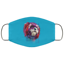 Load image into Gallery viewer, Hand painted Shih Tzu human Face Mask