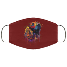 Load image into Gallery viewer, Hand painted cocker spaniel human Face Mask
