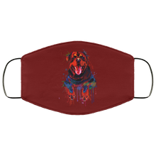 Load image into Gallery viewer, Hand painted rottweiler human Face Mask