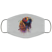 Load image into Gallery viewer, Hand painted cocker spaniel human Face Mask