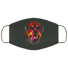 Load image into Gallery viewer, Hand painted rottweiler human Face Mask