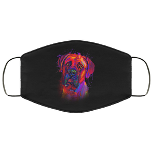 Hand painted Bullmastiff human Face Mask