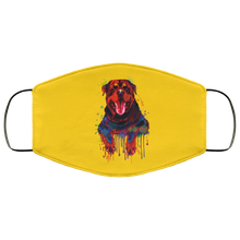 Load image into Gallery viewer, Hand painted rottweiler human Face Mask