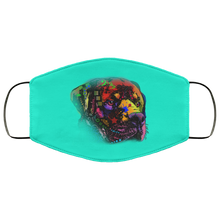 Load image into Gallery viewer, Hand painted rottweiler human Face Mask