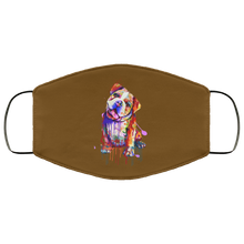 Load image into Gallery viewer, Hand painted Bull Dog human Face Mask