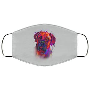 Hand painted Bullmastiff human Face Mask
