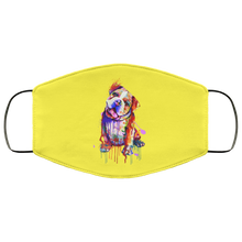 Load image into Gallery viewer, Hand painted Bull Dog human Face Mask