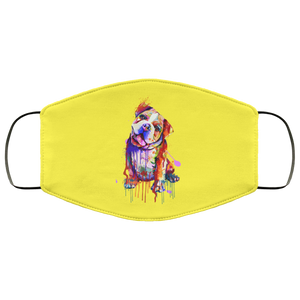 Hand painted Bull Dog human Face Mask
