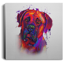 Load image into Gallery viewer, Hand Painted Bullmastiff Square Canvas .75in Frame