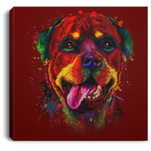 Load image into Gallery viewer, Hand Painted Rottweiler Square Canvas .75in Frame