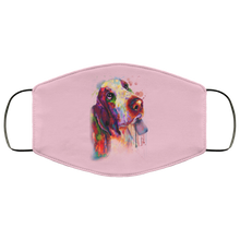 Load image into Gallery viewer, Hand painted bassethound human Face Mask
