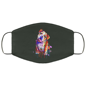 Hand painted Bull Dog human Face Mask