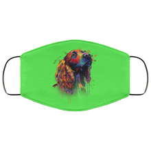 Load image into Gallery viewer, Hand painted cocker spaniel human Face Mask