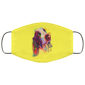 Hand painted bassethound human Face Mask