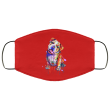 Load image into Gallery viewer, Hand painted Bull Dog human Face Mask