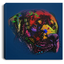 Load image into Gallery viewer, Hand Painted Rottweiler Square Canvas .75in Frame