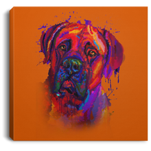 Load image into Gallery viewer, Hand Painted Bullmastiff Square Canvas .75in Frame