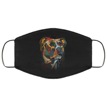 Load image into Gallery viewer, Hand painted pitbull human Face Mask