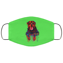 Load image into Gallery viewer, Hand painted rottweiler human Face Mask