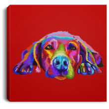 Load image into Gallery viewer, Hand Painted Weimaraners Square Canvas .75in Frame