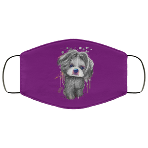 Hand painted 	Shih Tzu human Face Mask