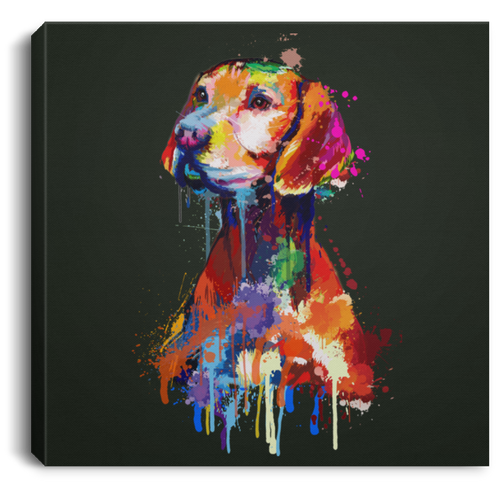 Hand Painted Vizsla Square Canvas .75in Frame