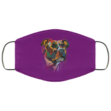 Load image into Gallery viewer, Hand painted pitbull human Face Mask