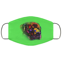 Load image into Gallery viewer, Hand painted rottweiler human Face Mask