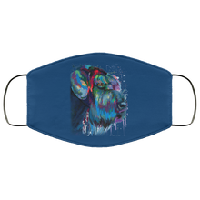 Load image into Gallery viewer, Hand painted Schnauzer human Face Mask