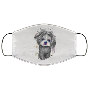 Hand painted 	Shih Tzu human Face Mask