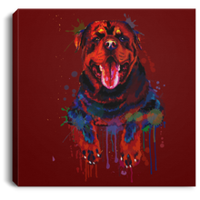 Load image into Gallery viewer, Hand Painted Rottweiler Square Canvas .75in Frame