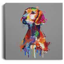 Load image into Gallery viewer, Hand Painted Vizsla Square Canvas .75in Frame