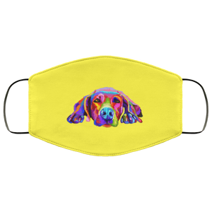 Hand painted weimaraners Human Face Mask