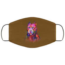 Load image into Gallery viewer, Hand painted pitbull human Face Mask