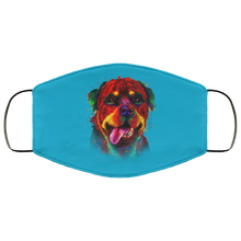 Load image into Gallery viewer, Hand painted rottweiler human Face Mask