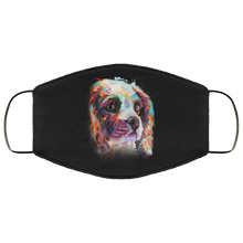 Load image into Gallery viewer, Hand painted cavalier human Face Mask