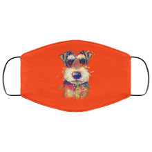 Load image into Gallery viewer, Hand painted Schnauzer human Face Mask